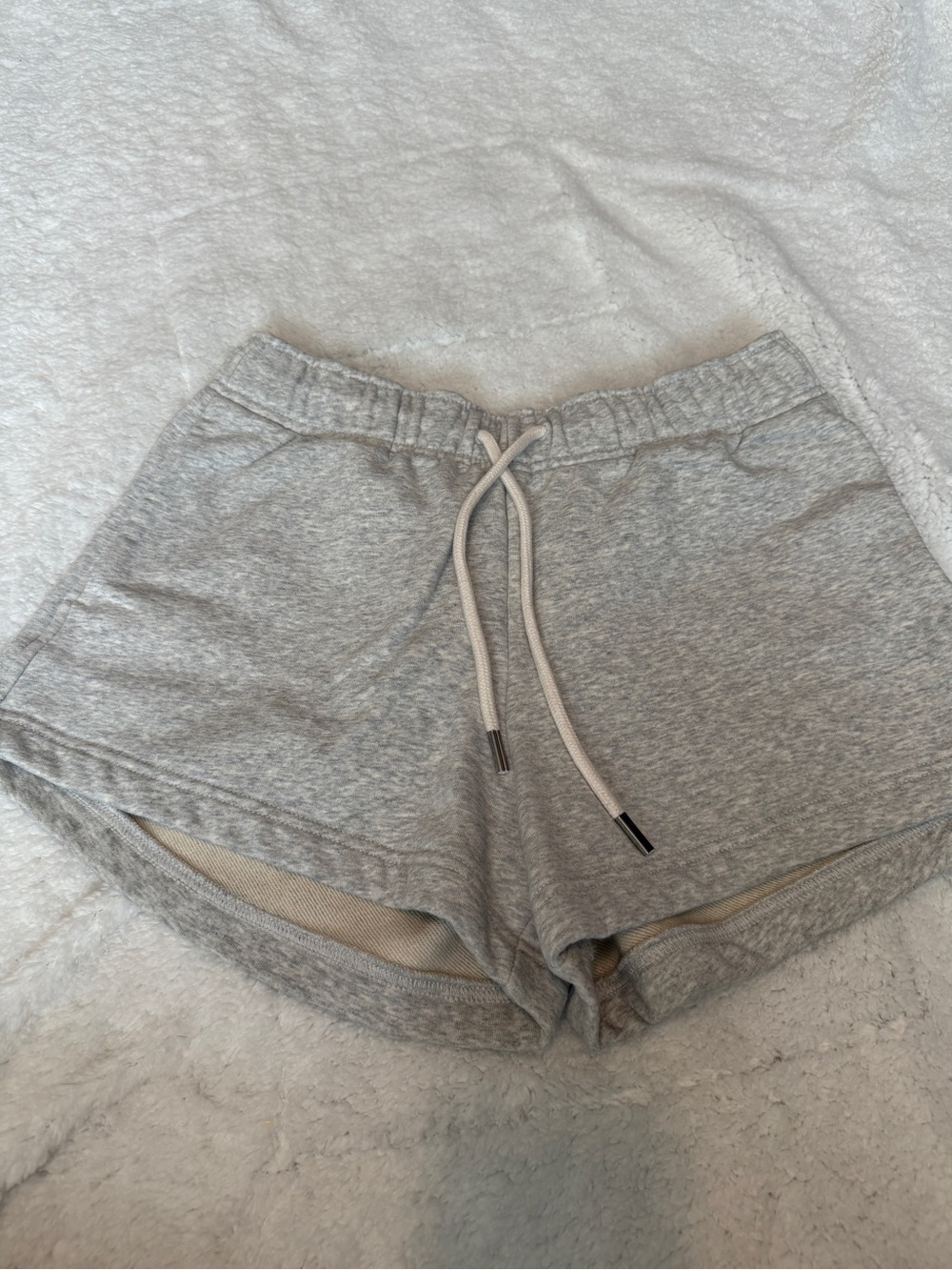 Athleta Heather Gray Drawstring Athletic Shorts